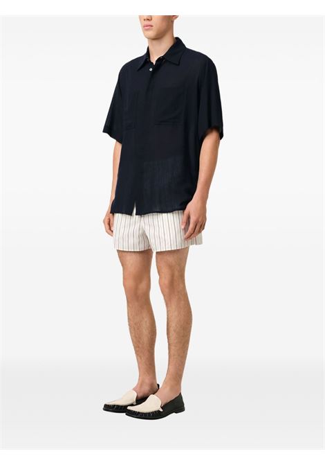 s/s classic shirt man navy AMI PARIS | HSH252.CO00984011